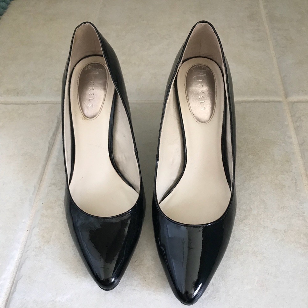Black patent heels 3 inch